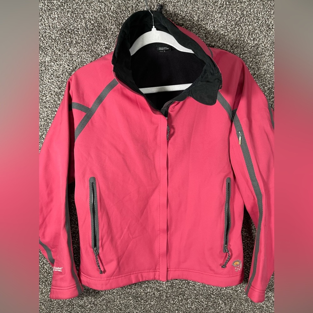 Mountain Hardwear Conduit Softshell Jacket Women’s Size 8 Fleece Lined Nylon Red